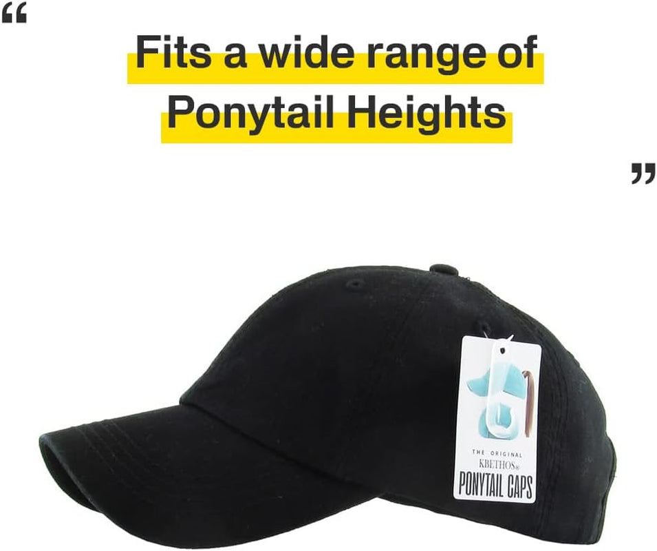 Classic Plain Ponytail Messy High Bun Headwear Adjustable Cotton Trucker Mesh Glitter Hat Baseball Cap