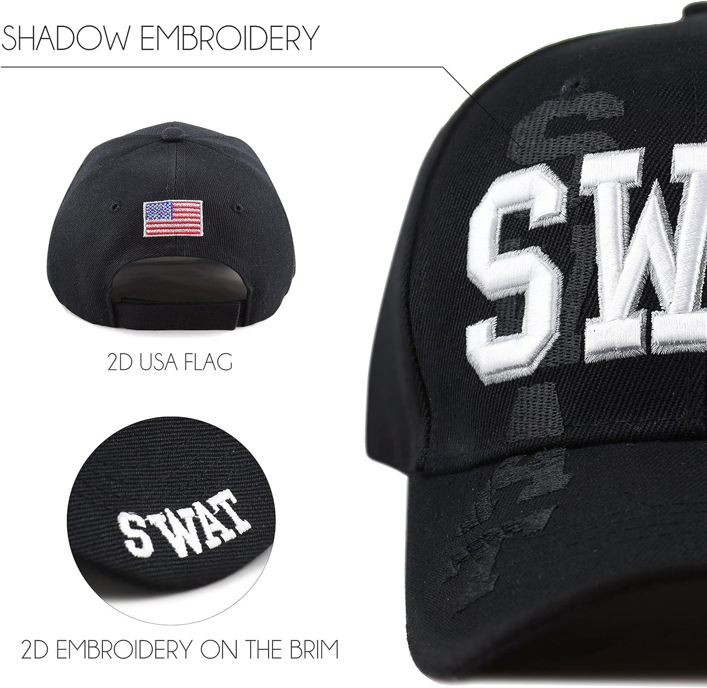 Law Enforcement 3D Embroidered Hat.